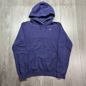 Nike Embroidered Hoodie Purple Women's Medium Embroidered